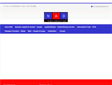 Tablet Screenshot of nadltd.com
